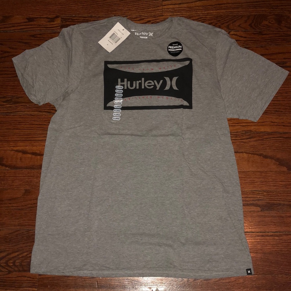 Hurley Gray Graphic T-shirt